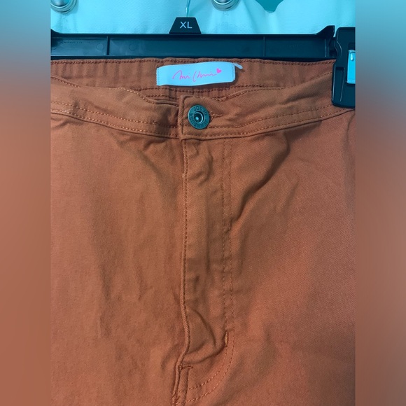 UNIQUE VINTAGE RUST SKINNY DISCO PANTS - Picture 5 of 5